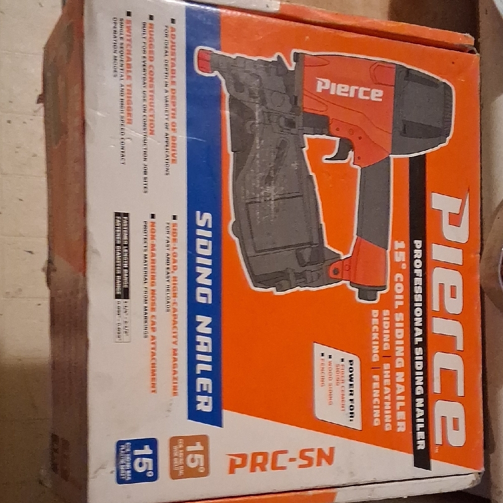 Pierce 15° Coil Siding Nailer